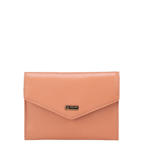 Franzy Leather Passport Case - Peach