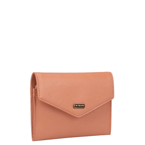 Franzy Leather Passport Case - Peach