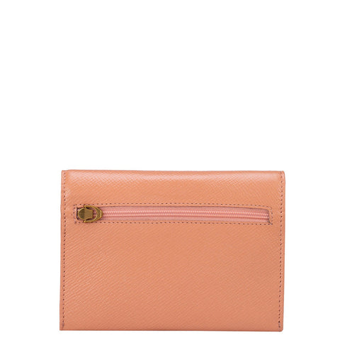 Franzy Leather Passport Case - Peach