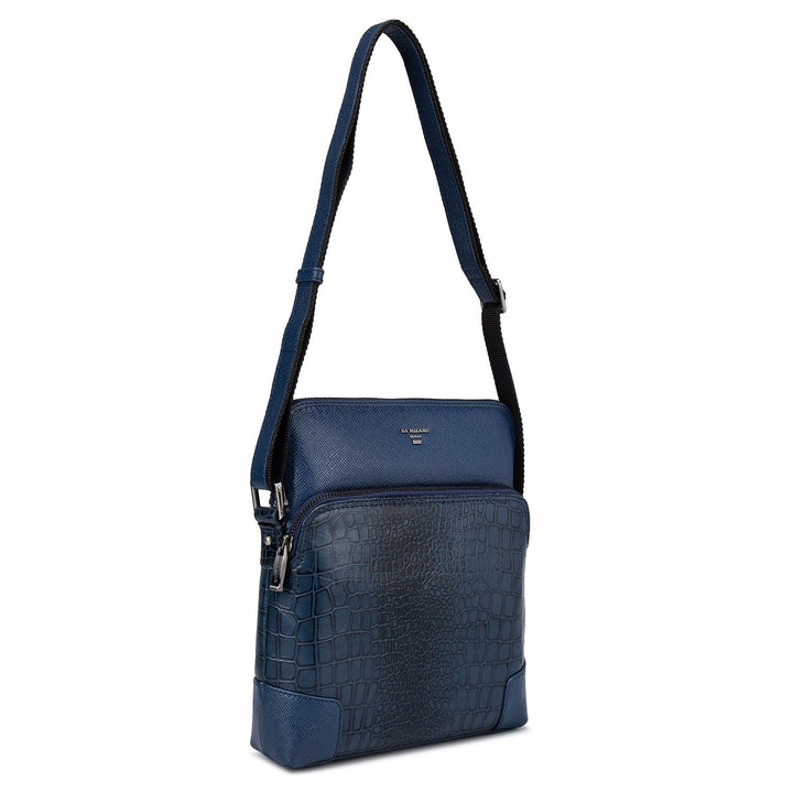 Blue Croco Effect and Franzy Sling Bag