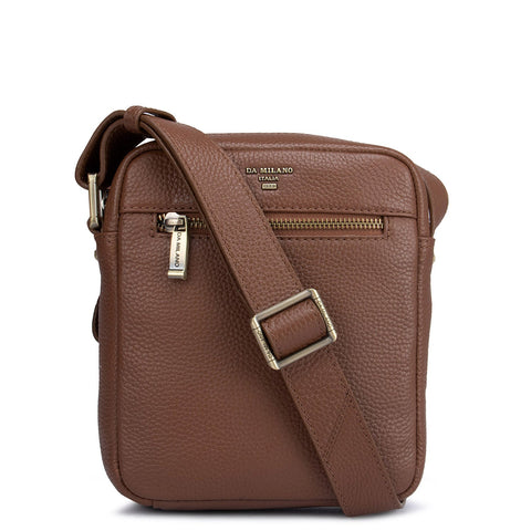 Cognac Wax Men Sling Bag