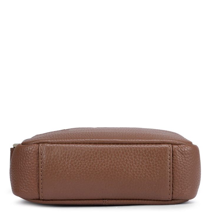 Cognac Wax Men Sling Bag