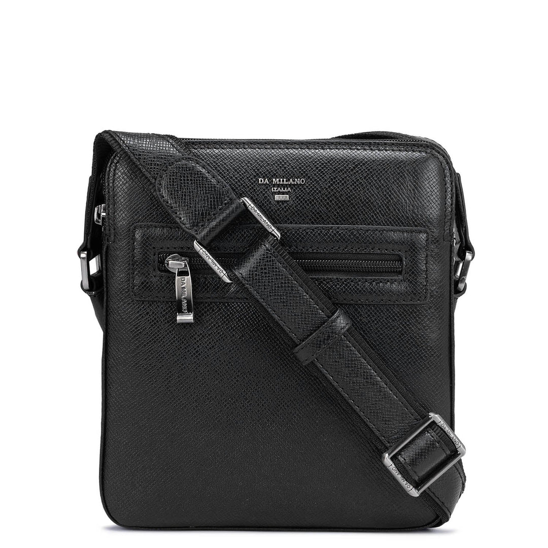 Franzy Leather Men Sling - Black