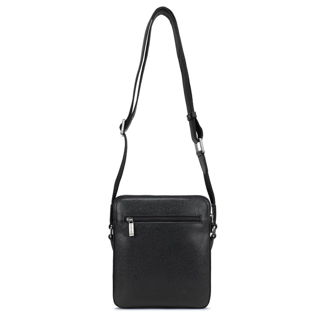 Franzy Leather Men Sling - Black