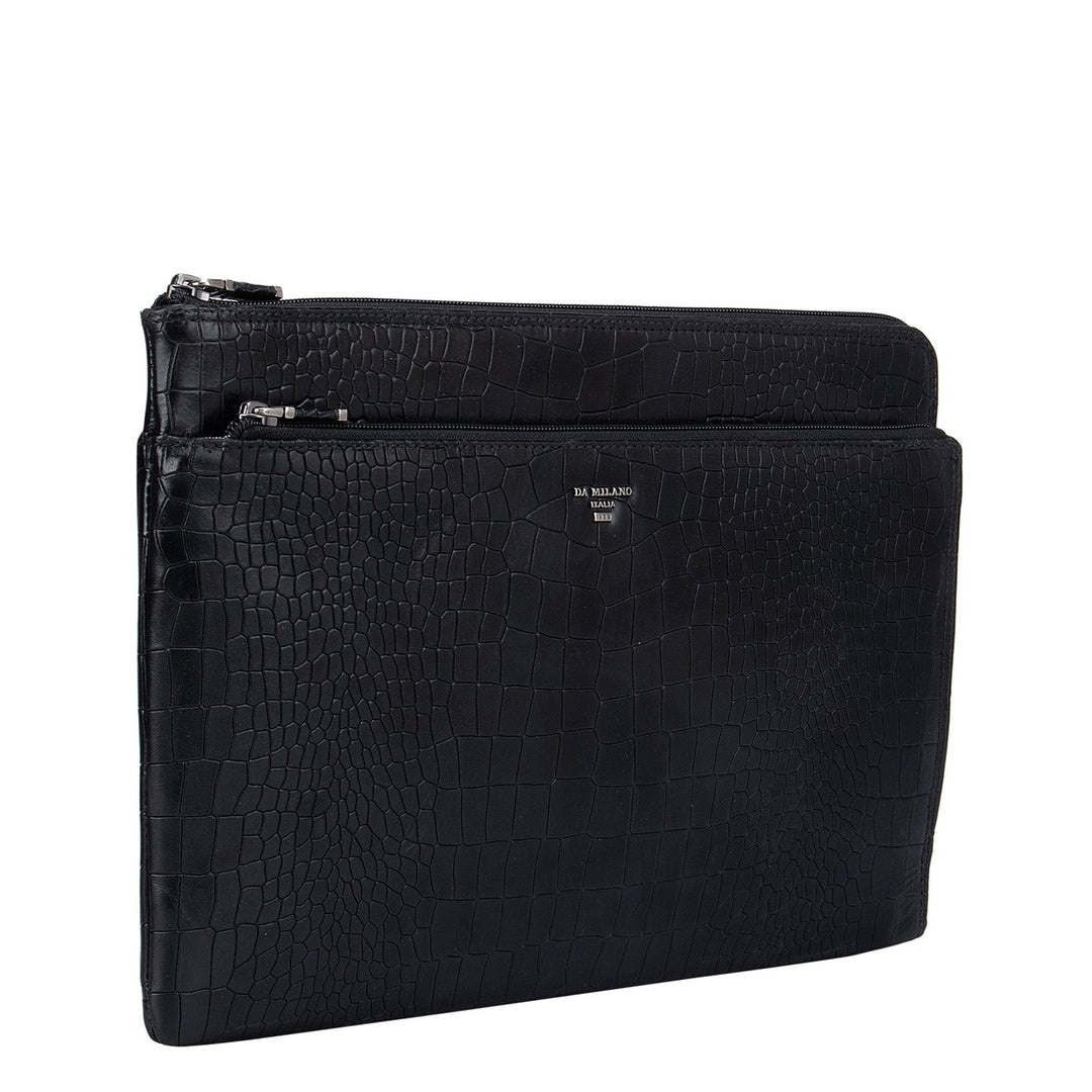 Black Croco Computer Sleeve