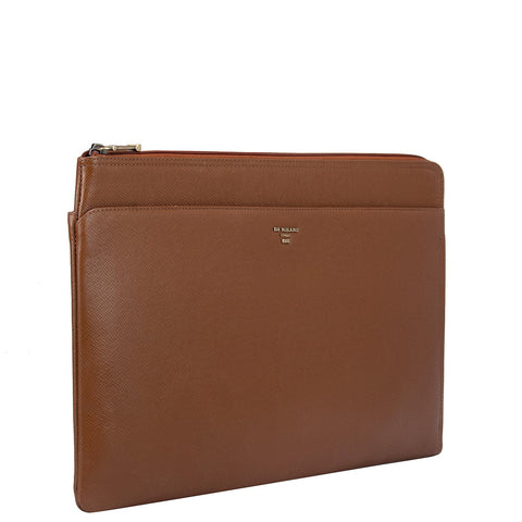 Cognac Franzy Leather Computer Sleeve - Upto 14"