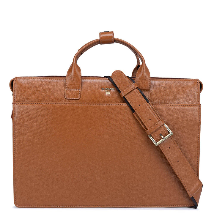 Cognac Franzy Leather Computer Sleeve - Upto 14"