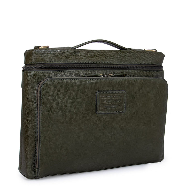 Green Franzy Leather Computer Sleeve - Upto 13"