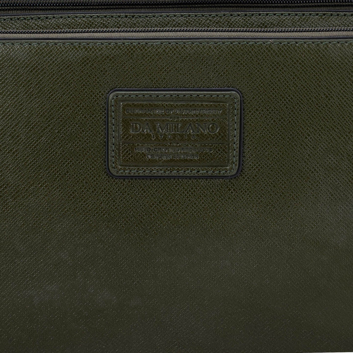 Green Franzy Leather Computer Sleeve - Upto 13"