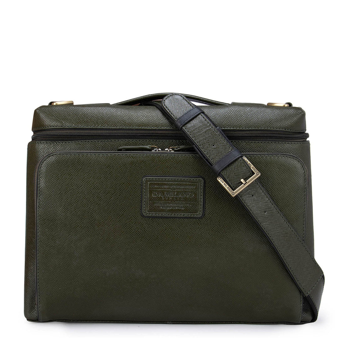 Green Franzy Leather Computer Sleeve - Upto 13"