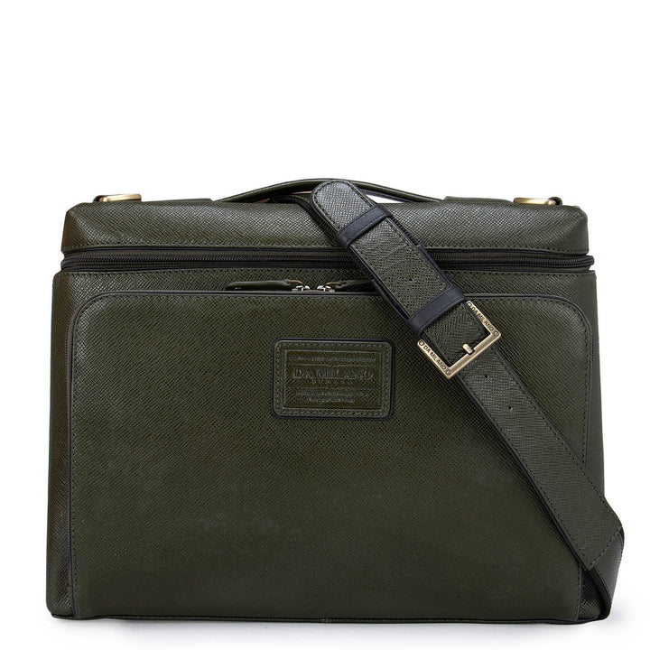 Green Franzy Leather Computer Sleeve - Upto 13"