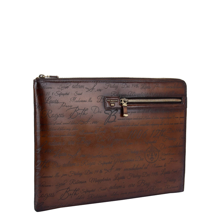 Cognac Signato Leather Computer Sleeve - Upto 14"
